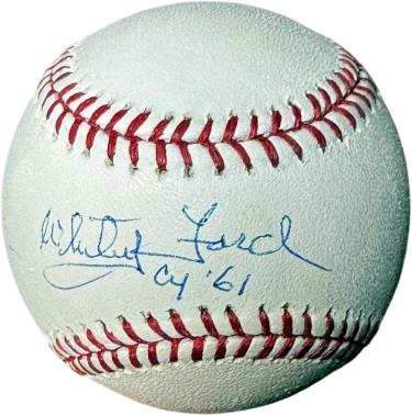 Whitey Ford signed Rawlings Official Major League OML Baseball CY 61- Steiner/MLB Holograms (New York Yankees/HOF)