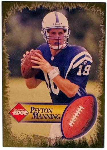 Peyton Manning 1998 Collector�s Edge Gold Foil Rookie (RC) Card- (Colts/HOF/MVP)