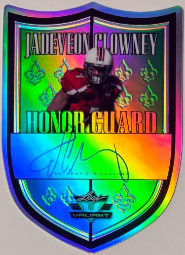 Jadeveon Clowney signed 2014 Leaf Valiant Honor Guard Rookie On Card Auto (RC) # - HG-JC1- South Carolina