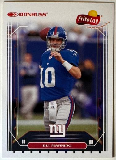 Eli Manning 2006 Donruss Frito Lay Card #9 (New York Giants/SB Champ/SB MVP)
