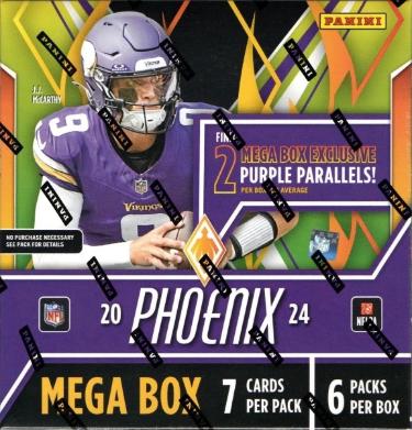 2024 Panini Phoenix NFL Football Mega Box- 6PK/7CPP/42CPB- New/Factory Sealed