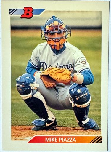 Mike Piazza 1992 Bowman Rookie Card (RC) #461 (Los Angeles Dodgers/HOF/12 X All Star)