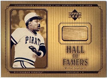 Willie Stargell 2001 Upper Deck Hall of Famers GU Bat/Relic Card #B-WS (Pittsburgh Pirates)