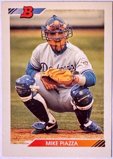 Mike Piazza 1992 Bowman Rookie Card (RC) #461 (Los Angeles Dodgers/HOF/12 X All Star)