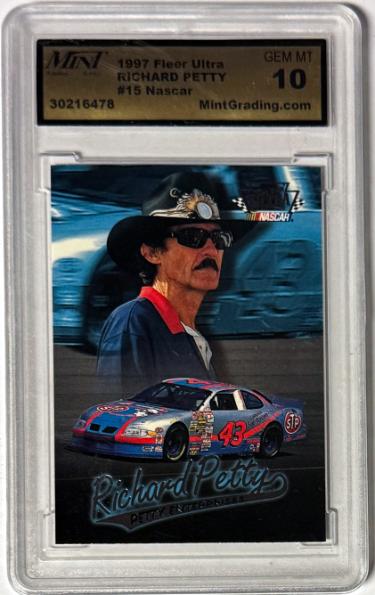 Richard Petty 1997 Fleer Ultra Shoney's NASCAR Card #15- Mint Graded 10 Gem Mint