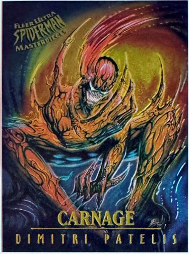 1995 Fleer Ultra Spider-man Marvel Masterpieces Carnage #3 Dimitri Patelis