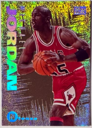 Michael Jordan 1994-95 Skybox Emotion N-Tense Card #3 (Gold Holofoil SP/Bulls/HOF/Goat)