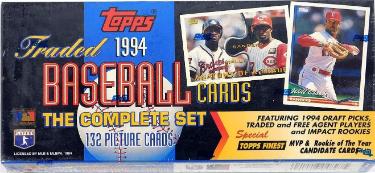 1994 Topps Traded MLB Baseball Cards Complete Set Factory Sealed Set (132 Cards)