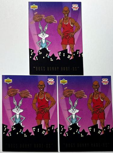 1993 Upper Deck Adventures in Toon World #BBH3 Michael Jordan Bugs Bunny Hare- Lot of 3