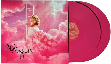 Megan Moroney signed 2026 Cloud 9 Album Cover Double Pink LP/Vinyl/Record- COA
