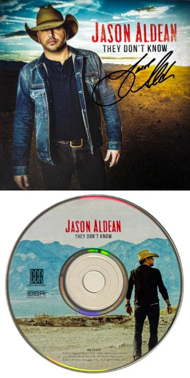 Jason Aldean signed 2016 They Don't Know Album Cover Booklet w/ CD & Case� COA