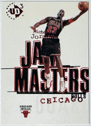 Michael Jordan 1997-98 Upper Deck UD3 -Jam Masters NBA Basketball Card #15 (Chicago Bulls/HOF/GOAT)