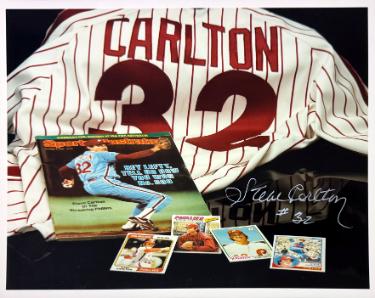 Steve Carlton signed Philadelphia Phillies Collage 8x10 Photo #32- COA (HOF/4XCY)