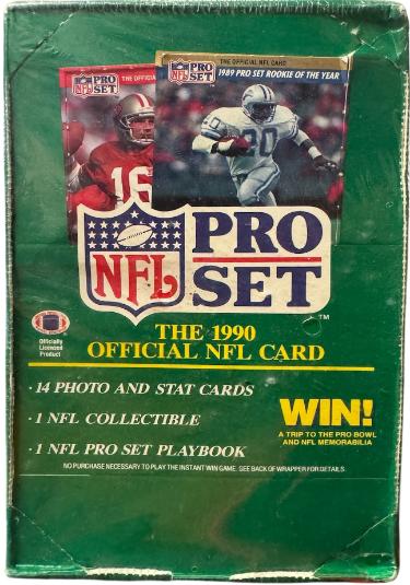 1990 Pro Set NFL Official Card Box Series 1 /36 Packs/576 Cards- FACTORY SEALED