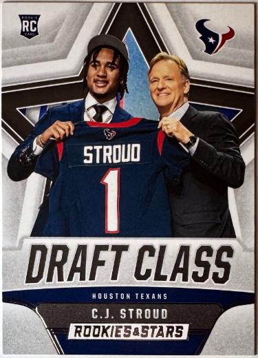 CJ/C.J. Stroud 2023 Panini Rookies & Stars Draft Class Rookie Card #DC-4 (Houston Texans)
