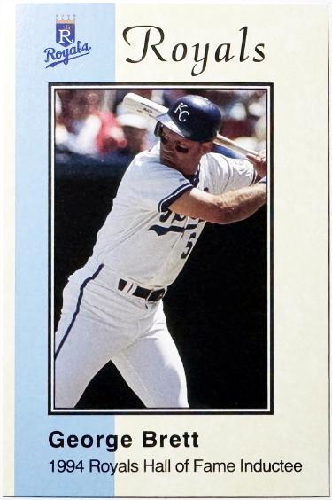 George Brett 1994 KC Life Insurance/Police Oversized Card (Kansas City Royals)