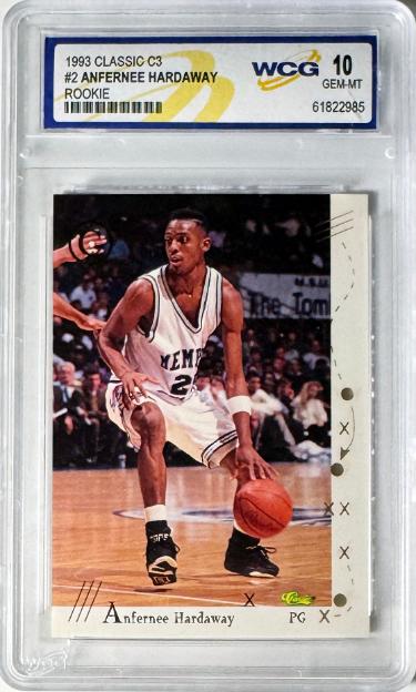 Anfernee Hardaway 1993 Classic C3 Rookie Card #2-WCG Graded 10 Gem Mint (Memphis Tigers)