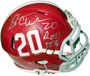 Sherman Williams signed Alabama Crimson Tide Speed Mini Helmet #20 Roll Tide- COA