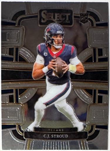 CJ/C.J. Stroud 2023 Panini Select NFL Rookie Card (RC) #41 (Houston Texans)