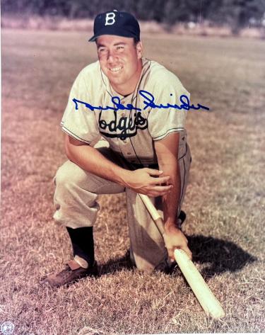 Duke Snider signed Brooklyn Dodgers MLB 8x10 Photo - CSA COA (HOF/8X All Star)