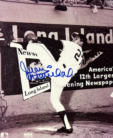 Juan Marichal signed San Francisco Giants MLB 8x10 Photo-COA (HOF/Dominican Dandy)