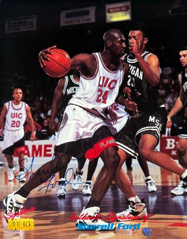 Sherell Ford signed UIC Flames Signature Rookies 8x10 Photo- Signature Rookies Hologram/COA