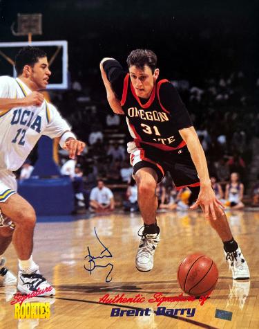 Brent Barry signed Oregon State Beavers Signature Rookies 8x10 Photo- Signature Rookies Hologram/COA