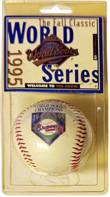 1995 Atlanta Braves World Series Champions Commemorative Baseball MLB Fotoball