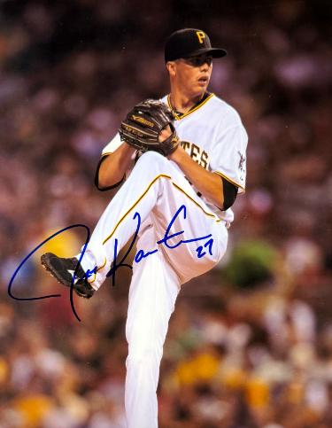 Jeff Karstens signed Pittsburgh Pirates 8x10 Photo imperfect #27- COA