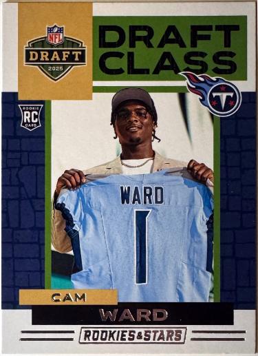 Cam Ward 2025 Panini Rookies & Stars Draft Class Rookie Card (RC) #15 (Tennessee Titans)
