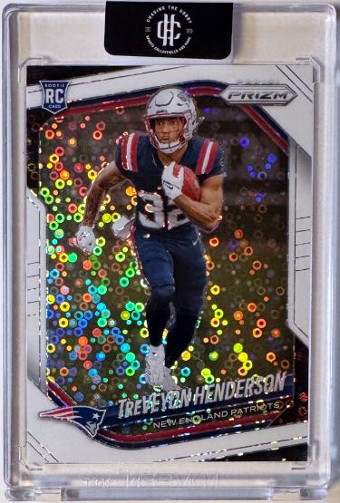 Treveyon Henderson 2025 Prizm White Disco Rookie Card (RC) #343 (New England Patriots)
