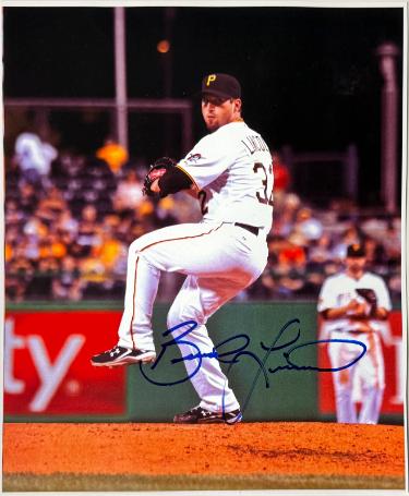 Brad Lincoln signed Pittsburgh Pirates 8x10 Photo imperfect- COA