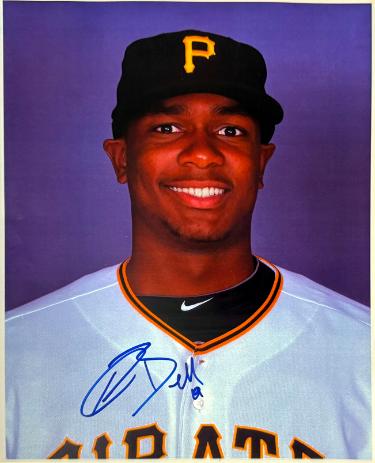 Josh Bell signed Pittsburgh Pirates 8x10 Photo imperfect- COA (2019 All-Star)
