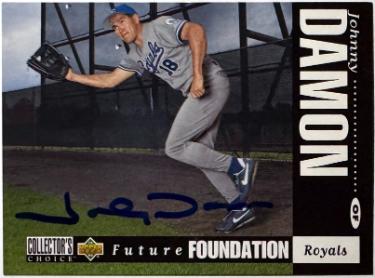 Johnny Damon signed 1994 Upper Deck Collector's Choice Rookie Card (RC) #642- COA