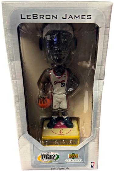 Lebron James 2003 Upper Deck Bobble Head/Rookie Card Premium Play Makers- New In Box
