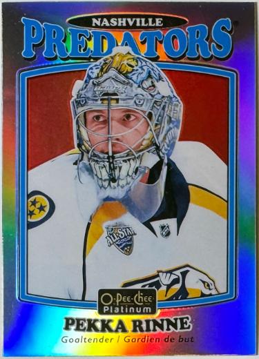 Pekka Rinne 2016-17 O-Pee-Chee Platinum Retro Rainbow Card #R-65 (Nashville Predators)