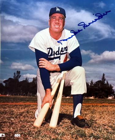 Duke Snider signed Los Angeles Dodgers MLB 8x10 Photo imperfect- COA (HOF/2X WSC)