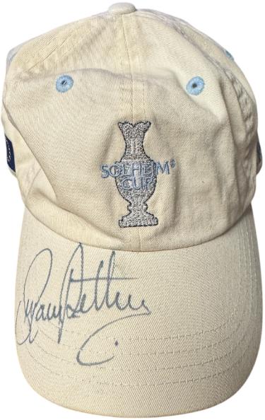 Suzann Pettersen signed Solheim Cup Europe /LPGA Imperial Golf Cap/Hat worn- COA