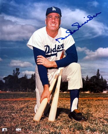 Duke Snider signed Los Angeles Dodgers MLB 8x10 Photo imperfect- COA (HOF/2X WSC)