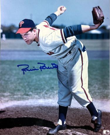 Robin Roberts signed Philadelphia Phillies MLB 8x10 Photo imperfect-COA (HOF)