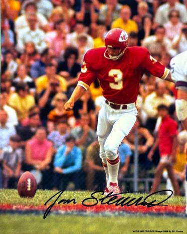 Jan Stenerud signed Kansas City Chiefs NFL 8x10 Photo imperfect- COA (HOF)