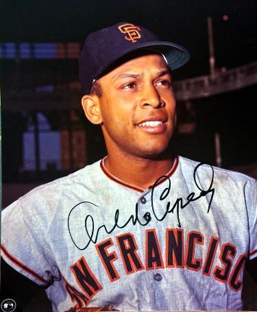 Orlando Cepeda signed Giants MLB Licensed 8x10 Photo imperfect- COA (HOF)