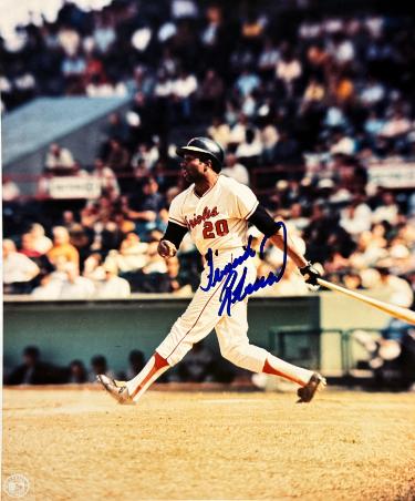 Frank Robinson signed Baltimore Orioles MLB 8x10 Photo imperfect- COA (HOF/TC)