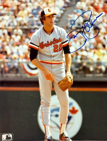Jim Palmer signed Baltimore Orioles MLB 8x10 Photo imperfect- NFL Alumni COA (HOF/3XCY/6X AS)