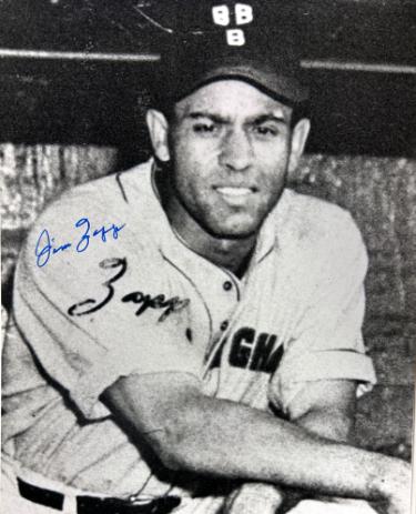 Jim Zapp signed Birmingham Black Barons Negro League B&W 8x10 Photo- COA