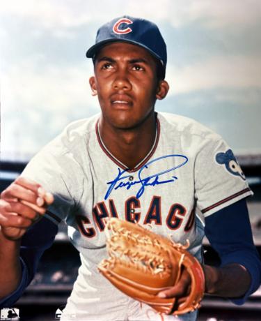 Fergie Jenkins signed Chicago Cubs MLB 8x10 Photo imperfect- COA (HOF)