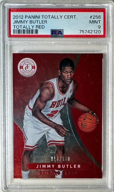 Jimmy Butler 2012-13 Panini Totally Red Rookie Card #256 /499- PSA Graded 9 Mint (Chicago Bulls)