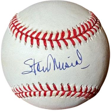 Stan Musial signed Rawlings Official RONL National League Baseball- COA (HOF)