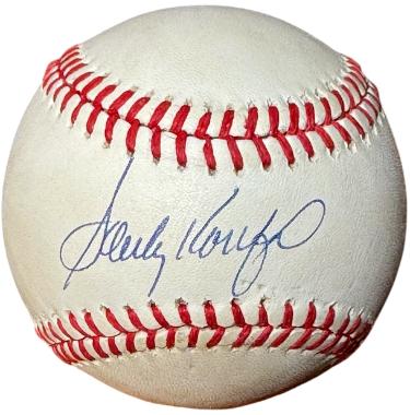 Sandy Koufax signed Rawlings OFC RONAL National League Baseball- Beckett Review (Dodgers/HOF)