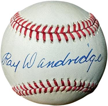 Ray Dandridge signed ROAL Rawlings Official American League Baseball- COA (Millers/Cubans)